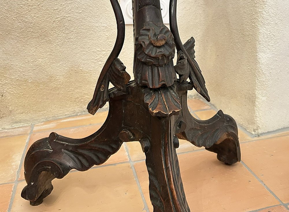 Sellette italienne guéridon porte torchère Blackamoore enfant Venise XIXè-photo-2