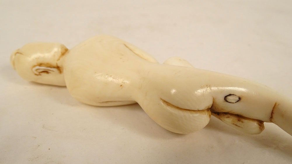 Carved Ivory Statuette Of A Female Doctor, Nude Woman, China, Qing Dynasty, 19th Century-photo-4