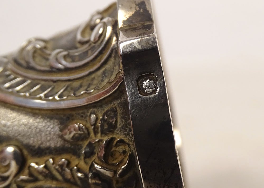 Solid Silver Table Bell, Minerva Design With Flowers And Foliage, 155.49 G, 19th Century-photo-5