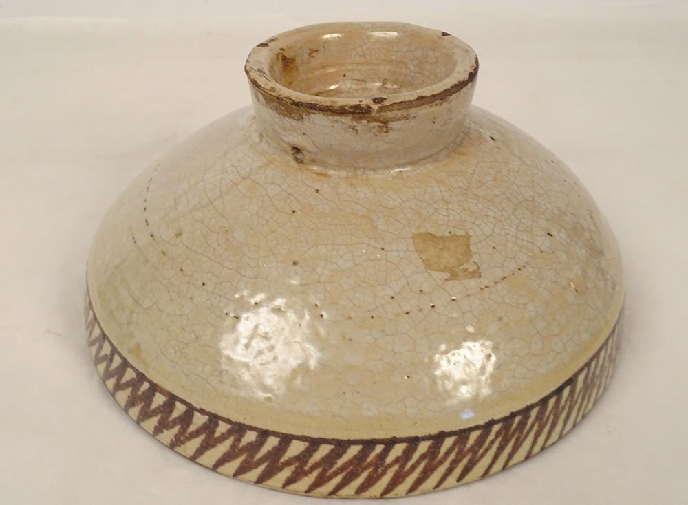 Plat coupe Mokhfia céramique polychrome Tortue Tronja Maroc Fès début XXè-photo-5