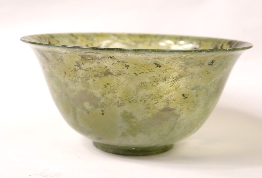 Paire petits bols jade néphrite Chine XIXème siècle-photo-4