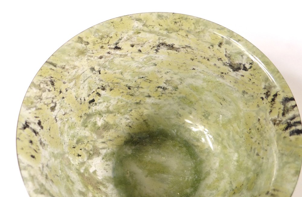 Paire petits bols jade néphrite Chine XIXème siècle-photo-2