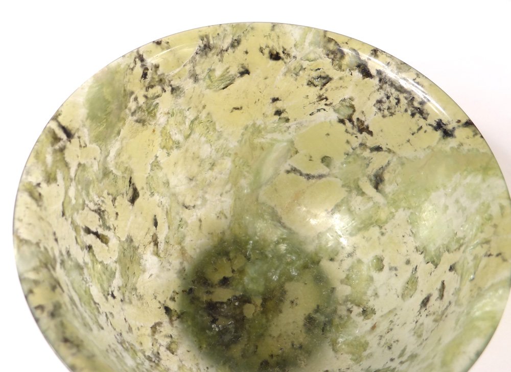 Paire petits bols jade néphrite Chine XIXème siècle-photo-3