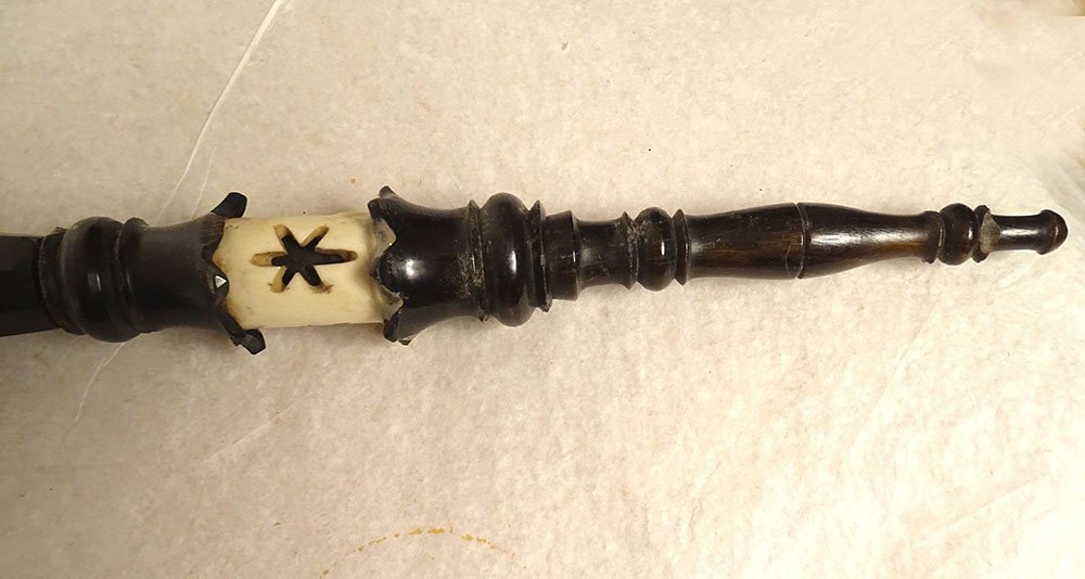 Large Reservist's Pipe, Tyrol, Wood, Horn, Porcelain, Dragon, Germany, 20th Century-photo-8