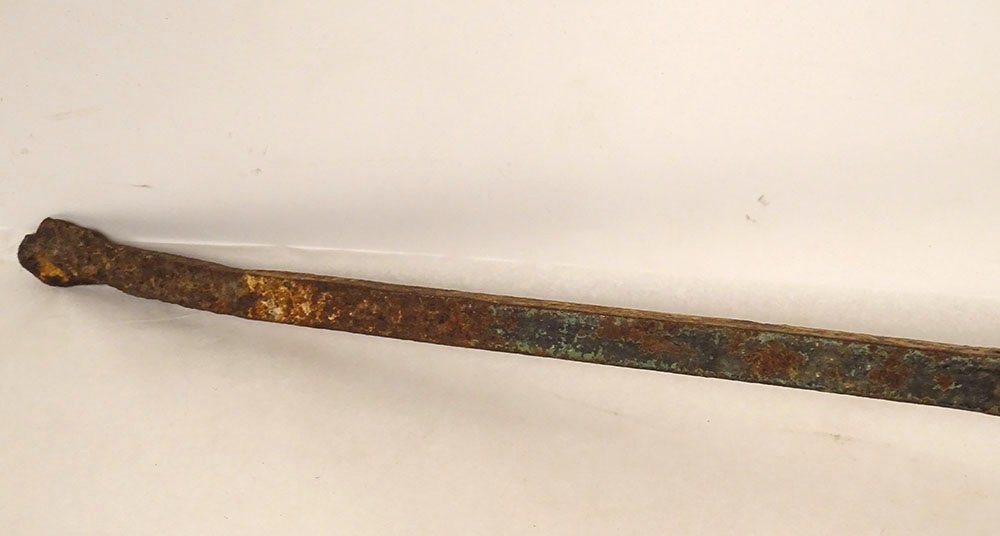 18th-century Wrought-iron Candlestick With Candle Holder-photo-1