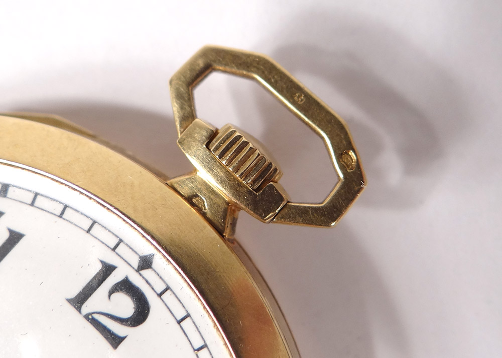 Pocket Watch Omega Solid Gold 18 Carats Swiss Art Deco XXth-photo-4