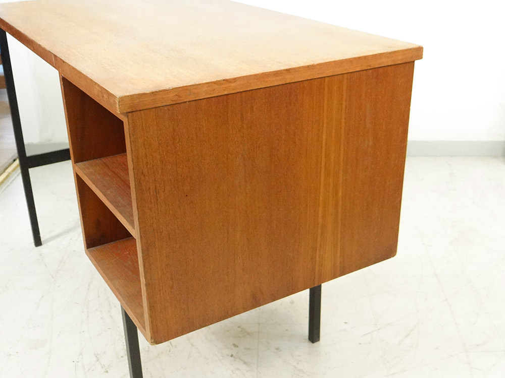 Modernist Office Jacques Hitier Oak 1950 Design Vintage XXè-photo-6