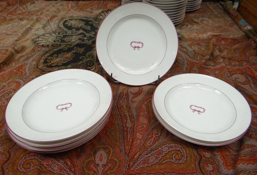 Service Tableware Porcelain 83 Parts Paris Bourgeois Street St-honore Nineteenth-photo-5