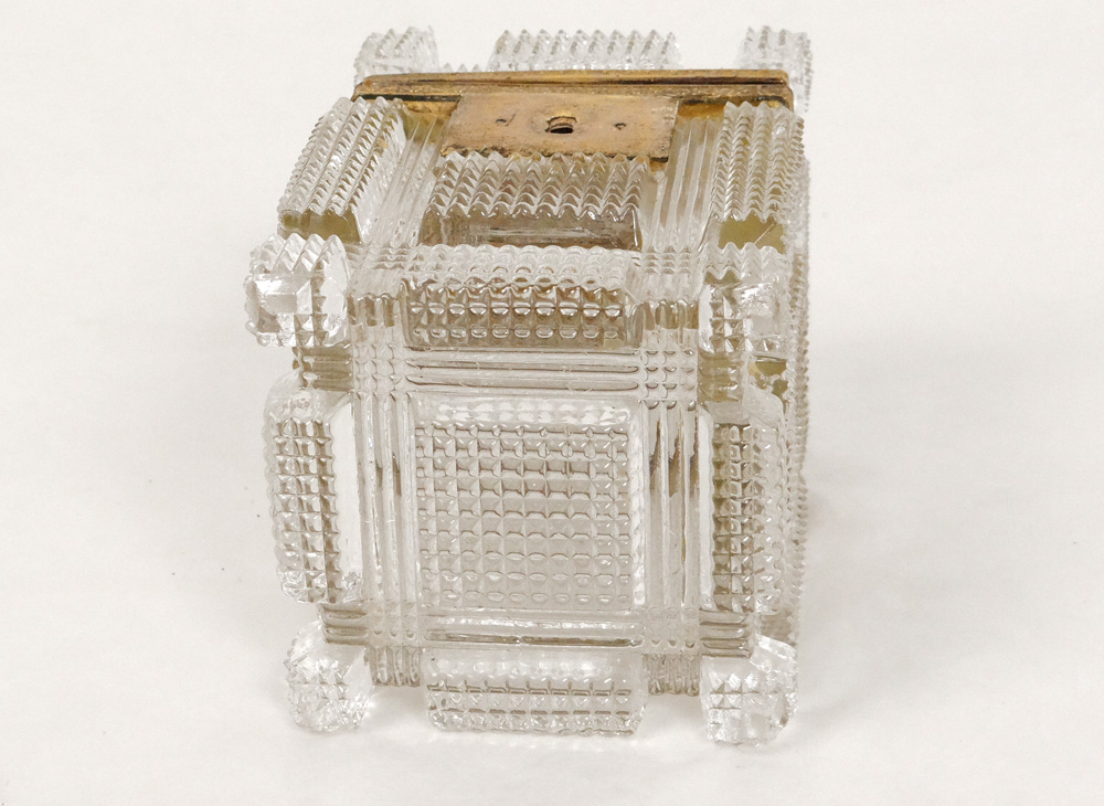 Small Box Crystal Box Cut Foliage Charles X XIXth Century-photo-2