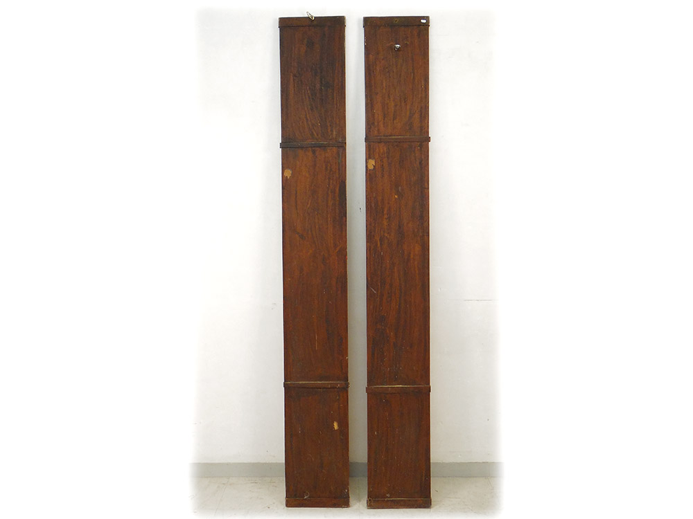 Pair Chinese Decorative Panels Gilded Lacquered Wood Ideograms China Nineteenth-photo-4