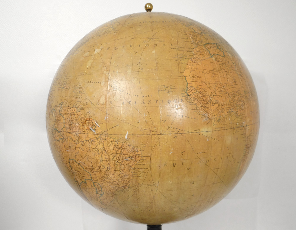 Grand Globe Terrestre Mappemonde Mouraux Bonnefont Larochette 1866 19è-photo-4