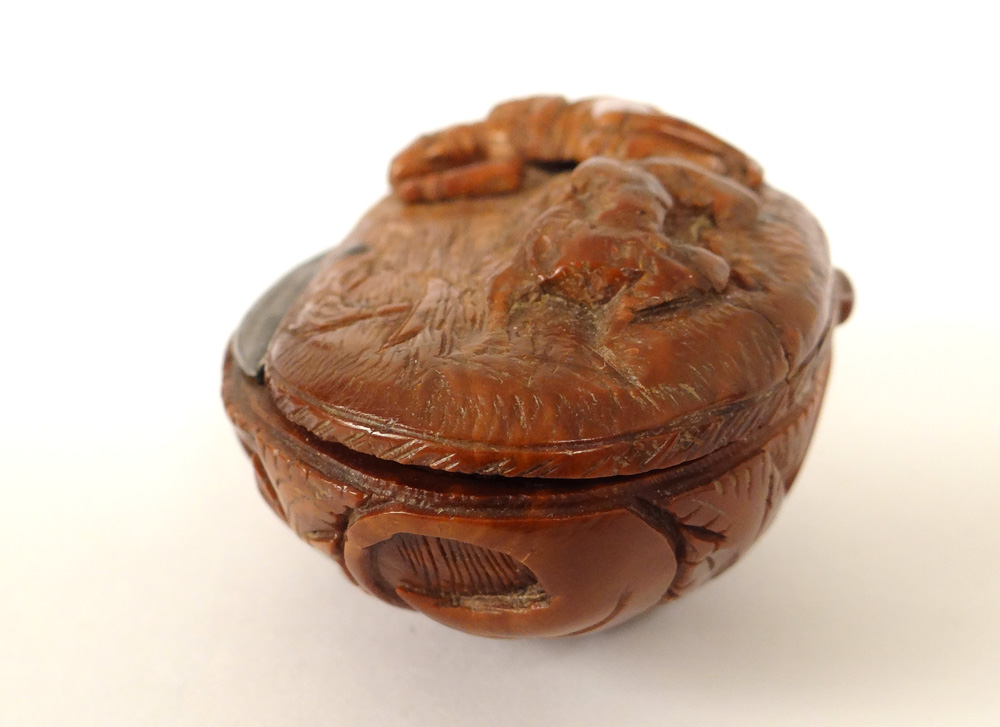 Snuffbox Corozo Carved Emperor Napoleon I Ship Saint Helena Nineteenth-photo-5