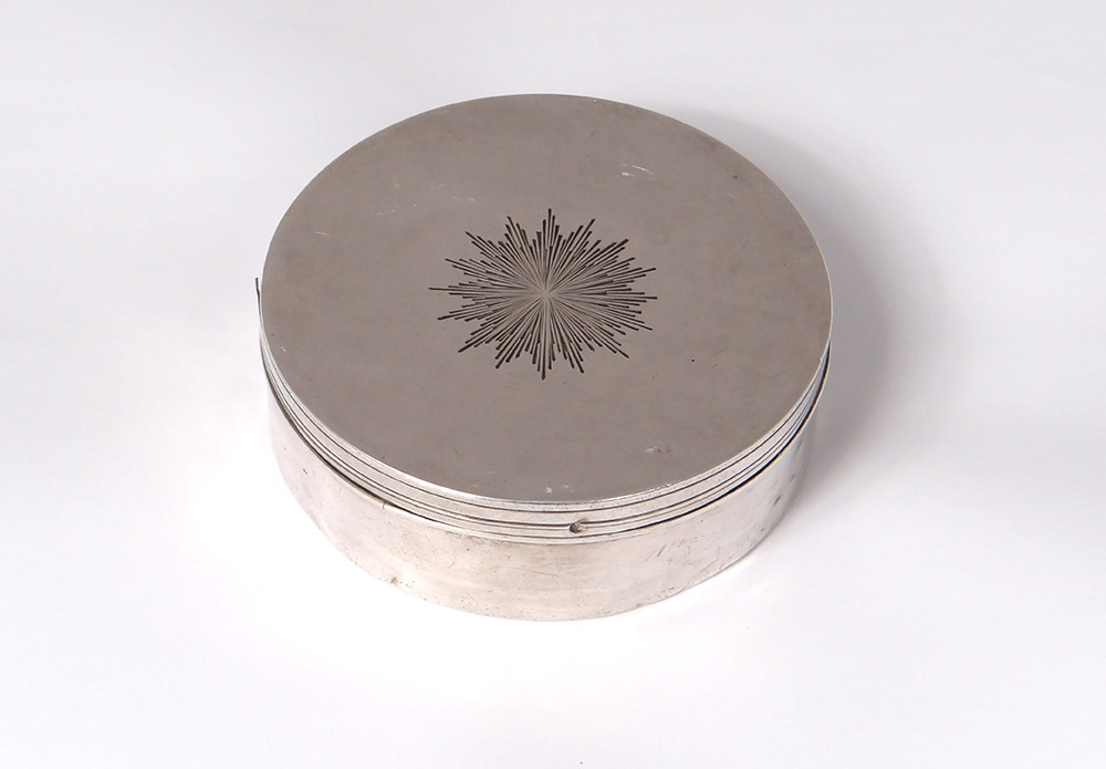 Lunette Box Hosties Sterling Silver Old Man Goldsmith Favier Church Nineteenth