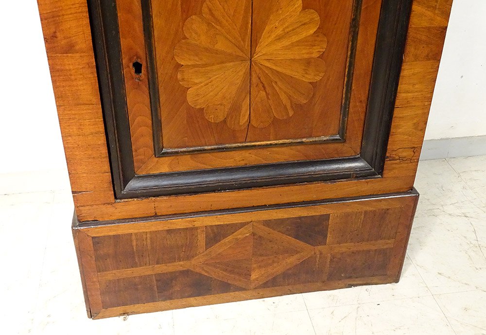 Oratory Furniture Wood Veneer Marquetry Rose Window East France XVIIIth Century-photo-4