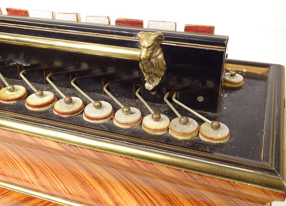 Diatonic Romantic Accordion Bois De Rose Nacre Brass Napoleon III Nineteenth-photo-2