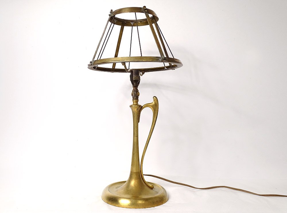 Art Nouveau Gilt Bronze Lamp XIXth Century