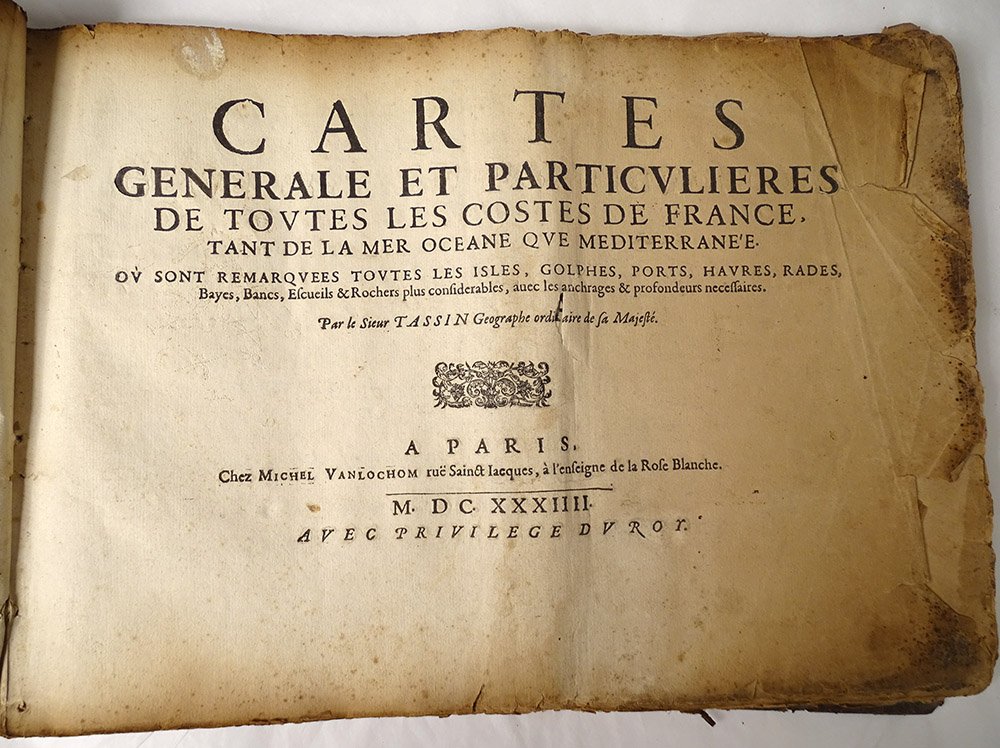 Livre Cartes Générale Particulières Costes France Tassin 1634 Vanlochom