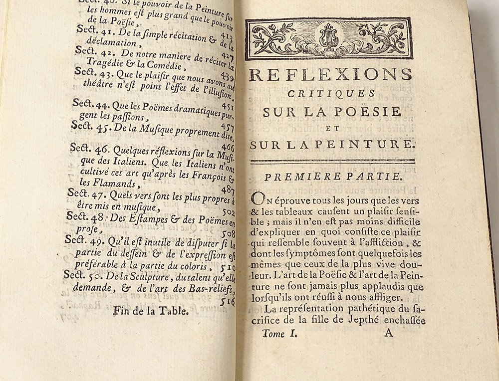 2 Livres Réflexions Critiques Poésie Peinture Abbé Dubos 1770 XVIIIème-photo-1