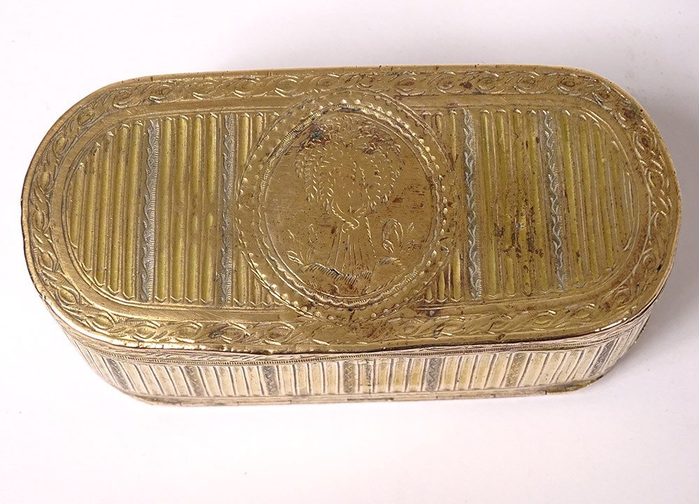 Louis XVI Flies Box Snuffbox Pomponne Gerbe Wheat Eighteenth Century-photo-3