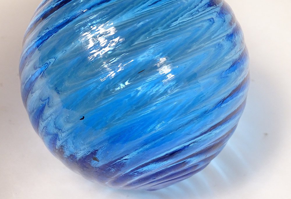 Decorative Ball Old Christmas Blown Glass XIXth Century-photo-1