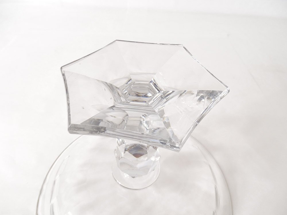 Pair Fruit Cups Centerpiece Cut Crystal XIXth Century-photo-2