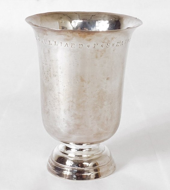Timbale Piedouche Argent Massif Fermiers Généraux Tours 103gr XVIIIème