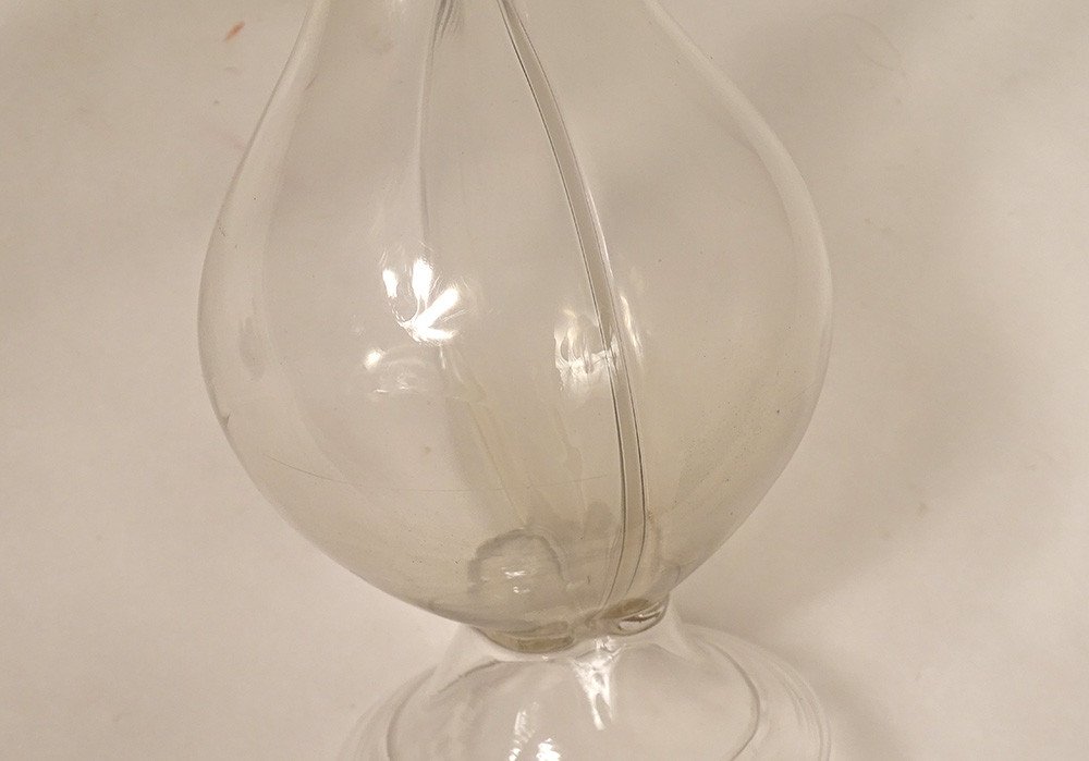 Huilier Vinaigrier Verre Soufflé Fin XVIIIème Siècle-photo-3