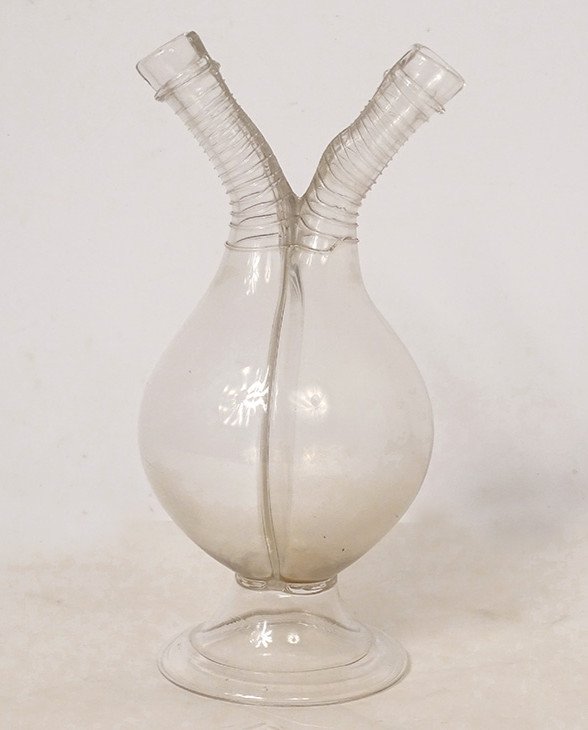 Huilier Vinaigrier Verre Soufflé Fin XVIIIème Siècle