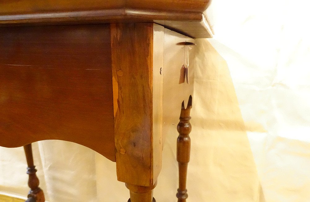 Cabaret Table Furniture Port La Rochelle Mahogany Gaïac Eighteenth Century-photo-4