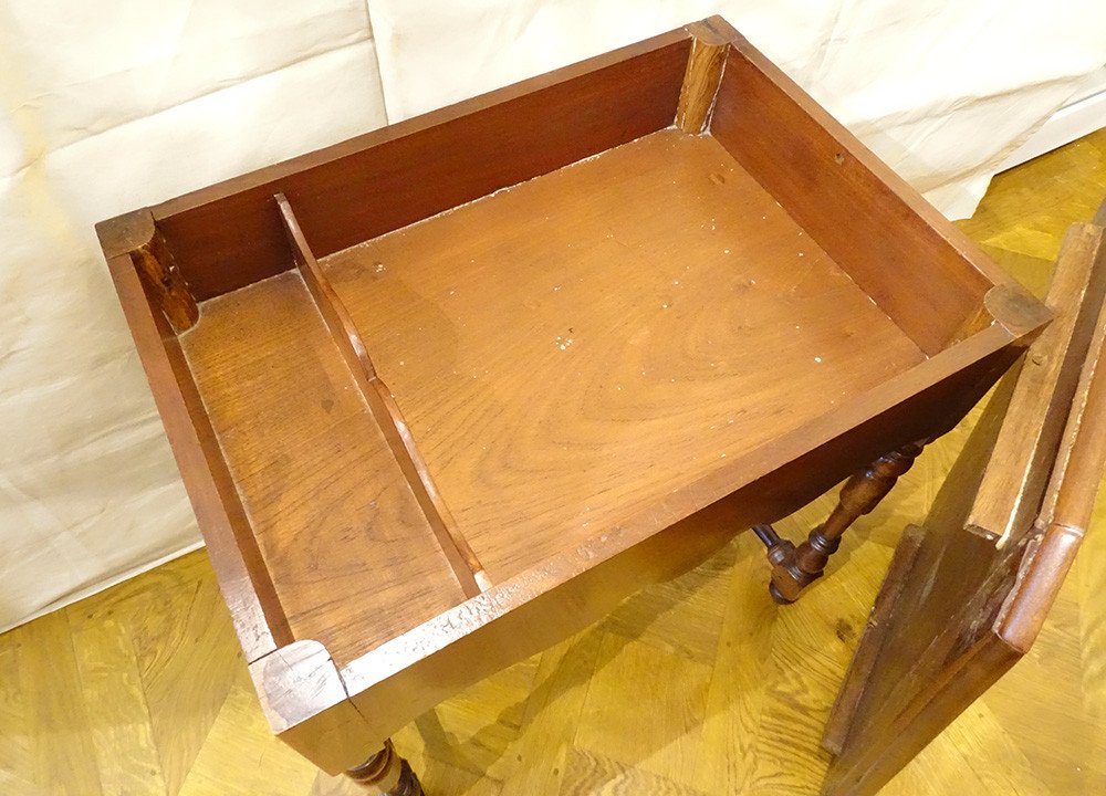 Cabaret Table Furniture Port La Rochelle Mahogany Gaïac Eighteenth Century-photo-7