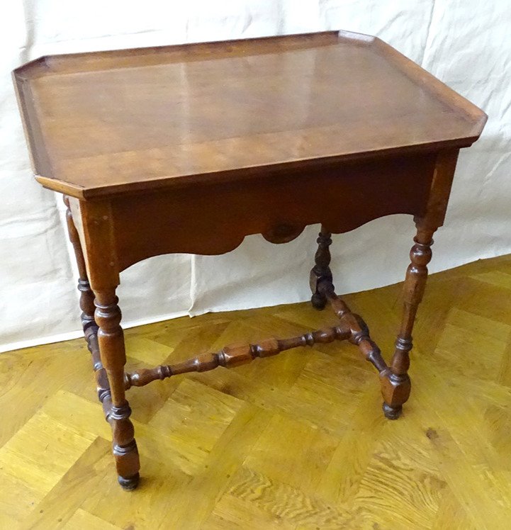 Cabaret Table Furniture Port La Rochelle Mahogany Gaïac Eighteenth Century
