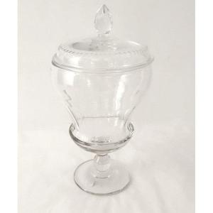 Grand Drageoir Coupe Bonbonnière Cristal Baccarat XIXème Siècle