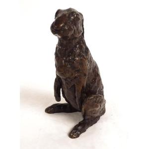 Petite Sculpture Bronze Jean Lemonnier Lièvre Lapin Animalier Fondeur XXè