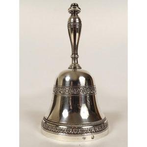 Bell Table Bell Sterling Silver Minerve Henin & Cie 119.06gr XIXth