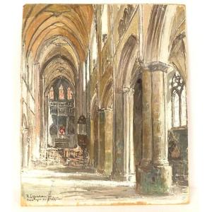 Hsc R.leparmentier Basilica Saint-tugdual Cathedral Tréguier Brittany 20th Century