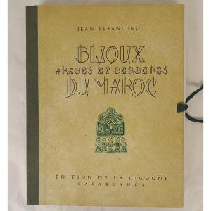 Livre Portfolio Jean Besancenot Bijoux Arabes Berbères Maroc Casablanca 1953