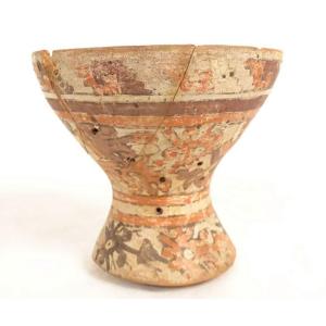 Pre-columbian Mixtec Puebla Cholula Bowl-shaped Cup, Mexican Earth