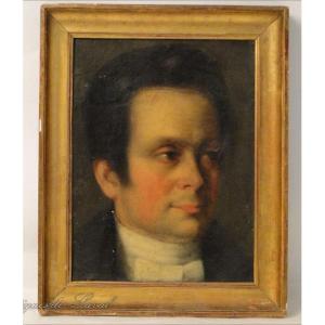 Oil On Canvas, Portrait Of A Nobleman, Château Dordogne, 19th Century