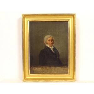 Hst Portrait Of A Distinguished Man In A Frock Coat, "charlemagne," By Oscar Guët, 1825