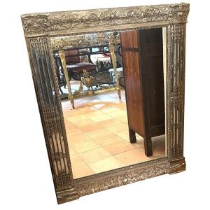 Carved-wood Trumeau Mirror With Glazing Beads, Consulate And Empire Styles, 18th–19th Centuries