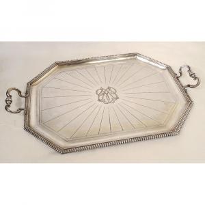 Large Silver Bronze Serving Tray Maison Cardeilhac Paris Late Nineteenth Century