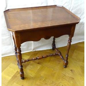 Cabaret Table Furniture Port La Rochelle Mahogany Gaïac Eighteenth Century