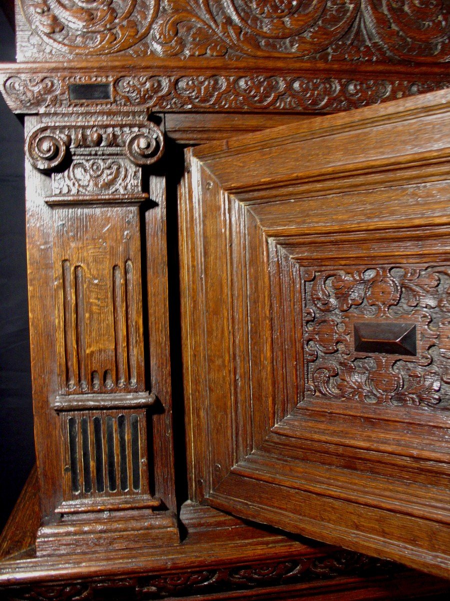 17th C Flemish Armoire Cabinet-photo-4