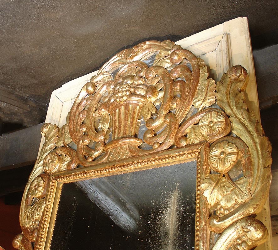 Grand Miroir Louis XVI , 18eme Provence-photo-4