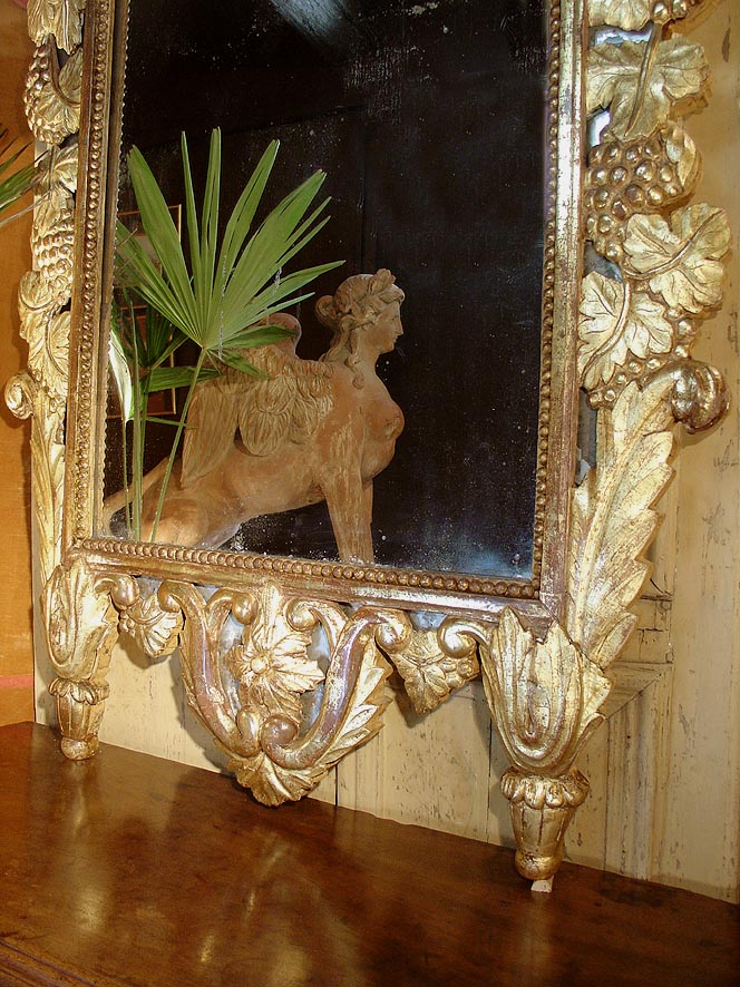 Grand Miroir Louis XVI , 18eme Provence-photo-1