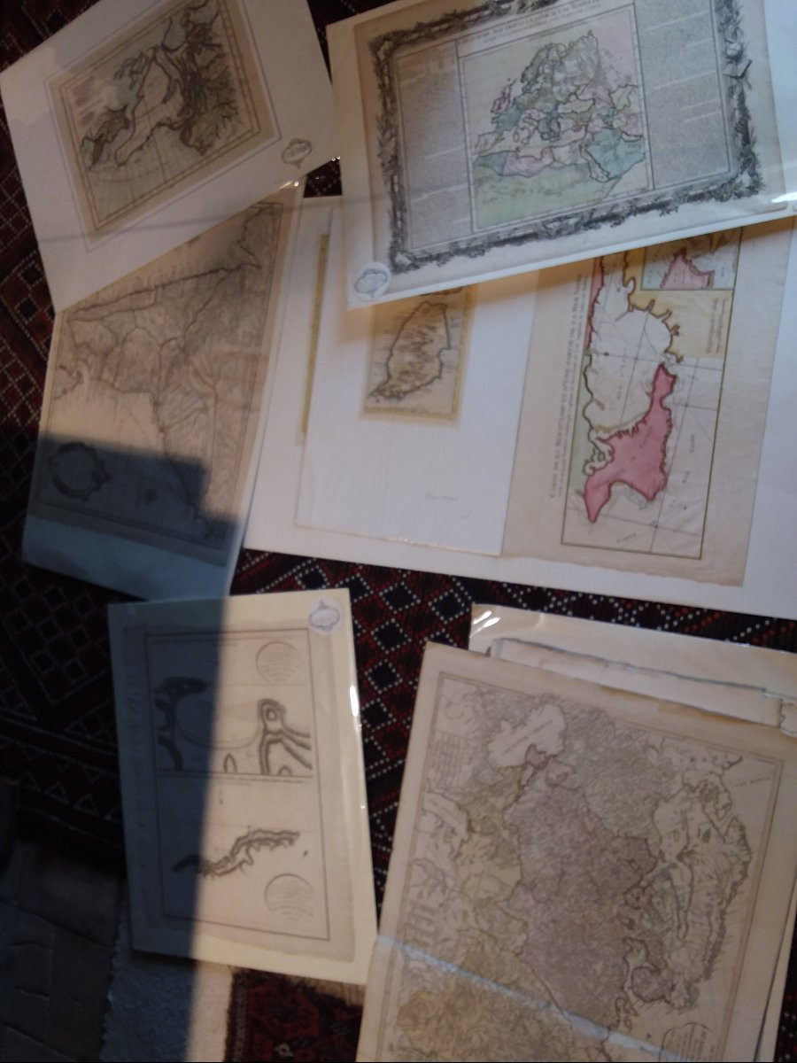 Lot Of 277 Antique 17th-century Maps-photo-3