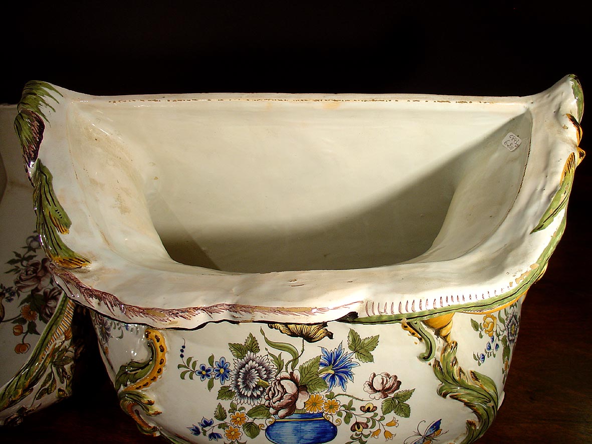 End Of 18th C.french Faience Fountain-photo-2