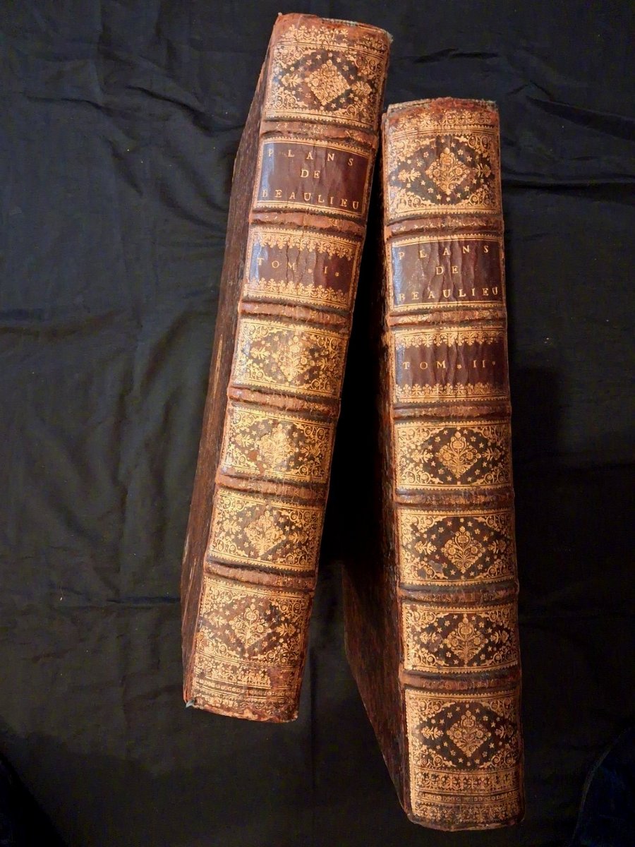 17th Century Book - Plans De Baulieu, Two Volumes-photo-3