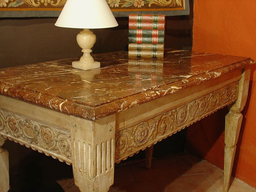 Console Table Painted Late 18th-photo-2