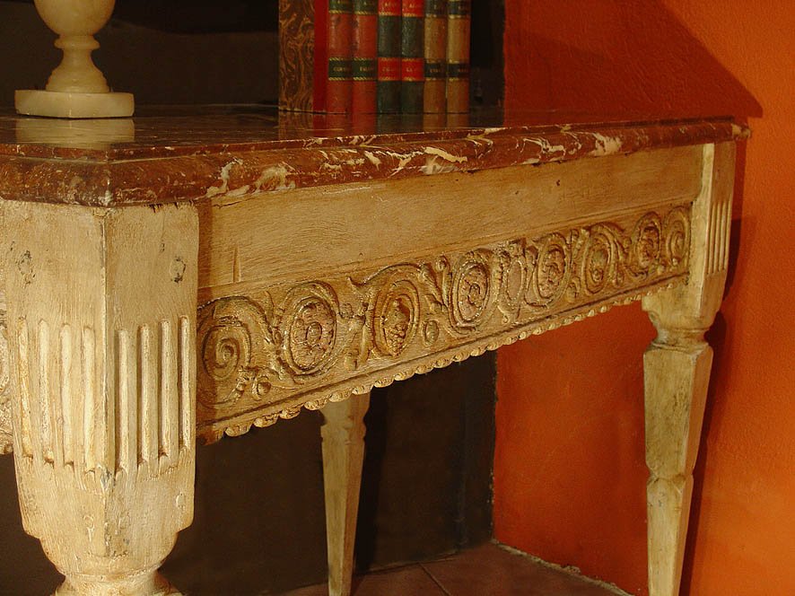 Console Table Painted Late 18th-photo-5